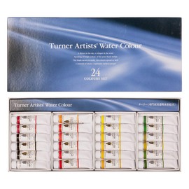 Turner Colour Works Paint Set Professional Artists' High Pigment Concentrated Watercolor Paint Set [Set of 24] 15ml Tubes - Assorted Colors