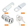 sourcing map Cabinet Drawer Cam Lock, 1-1/2" Cylinder Length Fits