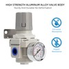LNCHKA Industrial Air Pressure Regulator 3/8" NPT, 0-150 PSI Adjustable,Construction