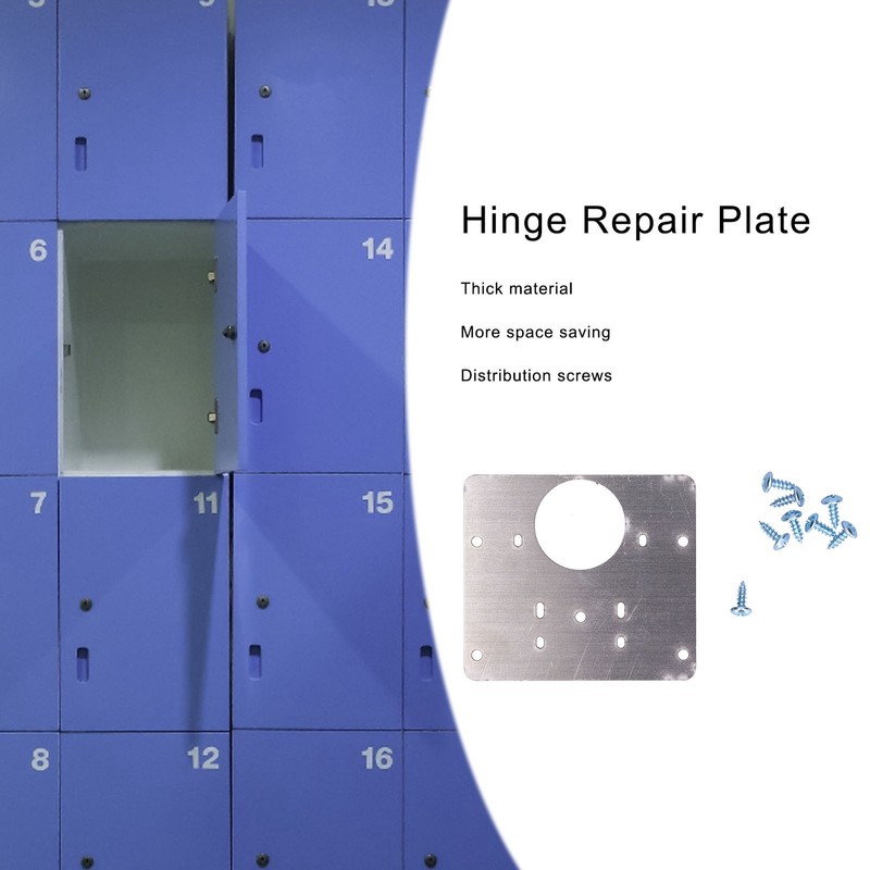 5Pcs Hinge Repair Plate Stainless Steel Firm Durable More Space