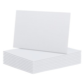 BENECREAT 10 Sheets White Corrugated Plastic Sheets, 7.8x11.8inch Blank Yard Signs Poster Board for Offices Outdoor Garden, 4mm Thick