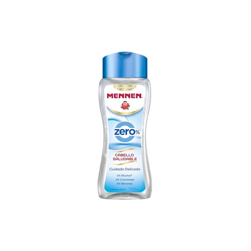 Mennen Shampoo Cabello Saludable Zero 700 ml. Fórmula Suave sin