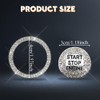 HQRNYP Bling Crystal Car Engine Start Ring Sticker, Push Start