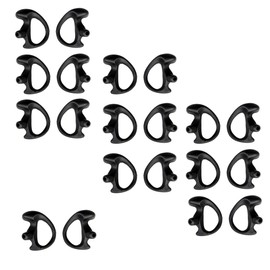 Arrowmax 10 Pack AC-HAEI-MB Pair of Replacement Earmold Earbud One Pair for Two-Way Radio Audio Clear Coil (M Size)
