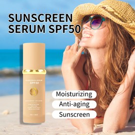 4 in 1 Foundation Liquid - Concealer and Moisturizer - Sunscreen Serum SPF50 - Color Changing Foundation Light Spectrum - UVA/UVB Protection, Hydrating & LongLasting