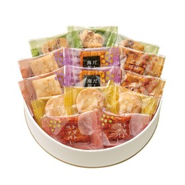 CHUOKEN SENBEI Kumitte, 6 Assorted Types, Bite Size, Individually Wrapped, Gift (36 Pieces)