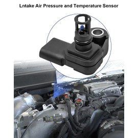 EMIHO Intake Air Pressure and Temperature Sensor Replace 12681993 Fit for Chevy Equinox Cruze Malibu Silverado GMC Terrain Sierra Buick Cascada Encore 2016-2022 Replace 225-1174 12670600 5S15725