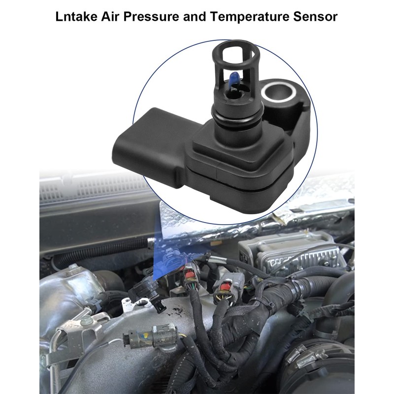 EMIHO Intake Air Pressure and Temperature Sensor Replace 12681993 Fit