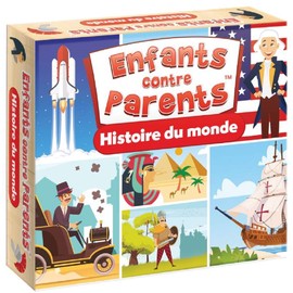 Kangur Jeu de Plateau Histoire du Monde Familial Jeux de Société Pour Enfants et Adultes Quiz Jeu de Cartes Enfants Contre Parents Version Française dès 6 Ans