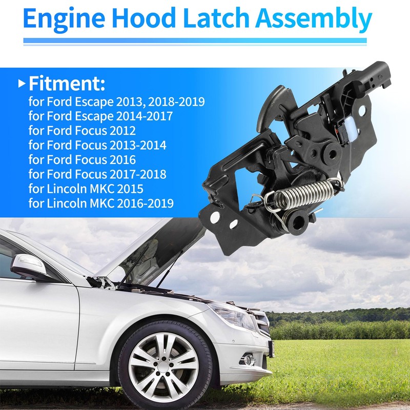 X AUTOHAUX Car Engine Hood Latch Lock for Ford Escape