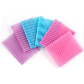 10Pcs Hair Fringe Stickers Magic Bangs Multi-Color Square Plastic Hair Paste Posts Hair Pad Hair Fixed Clip Hairpin Hair Styling Accessories for Women (Color Random)