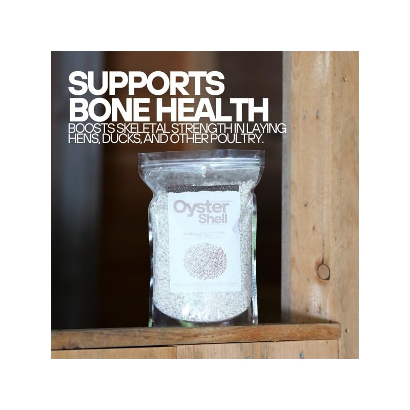 Organic Oyster Shell Calcium Supplement - Crushed Shells for Plants,