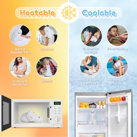 SuzziPals Alpaca Llama Stuffed Animals, Microwavable Stuffed Animals Heating Pads for Cramps, Anxiety & Stress Relief, Cuddly Alpaca Stuffed Animals, Llama Plush Toys for Kids, Plushies Llama Gifts