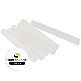 Surebonder 725R54 Full Size 4" Clear Hot Glue Stick - 5 lb box | Surebonder