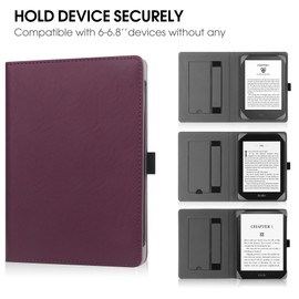 HGWALP Universal Case for 6-6.8-7 inch eReaders, Paperwhite Case with Hand Strap Compatible with All 6" 6.8" 7" Paperwhite 11th/12th/colorsoft