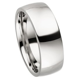 Kolibri Rings 925 Sterling Silver Ring 7 mm Partner Ring Wedding Ring Friendship Ring Unisex – Includes Free Engraving and Case, Silver