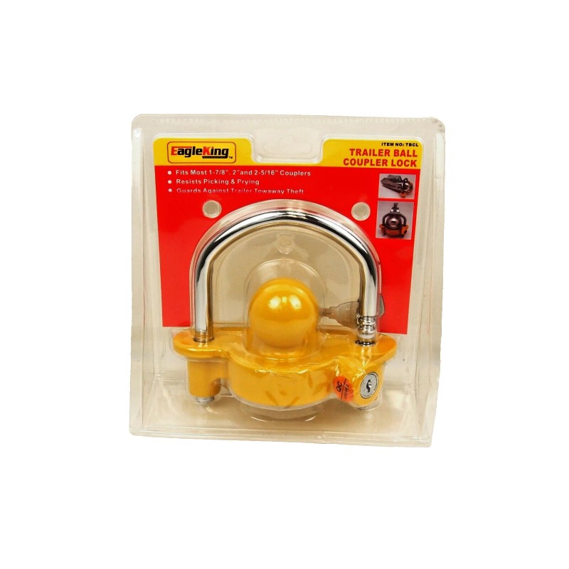 EAGLE KING PRODUCTS Universal Heavy Duty Tow Trailer Coupler Lock