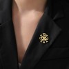 Amaxer Chi Rho Alpha Omega Symbol Religious Brooches Pin Backpack