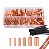 250pcs Wire Terminal connectors 7Size Electrical Butt Connector Copper Tube