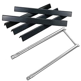 Uniflasy 7507 Grill Replacement Part Kit for Weber Genesis Silver A, Spirit 200 Series, Spirit 500, Spirit E-210, Spirit E-200, S-200, S-210 7507 Grill Burner Tube Set with 7535 Flavorizer Bar, 7534