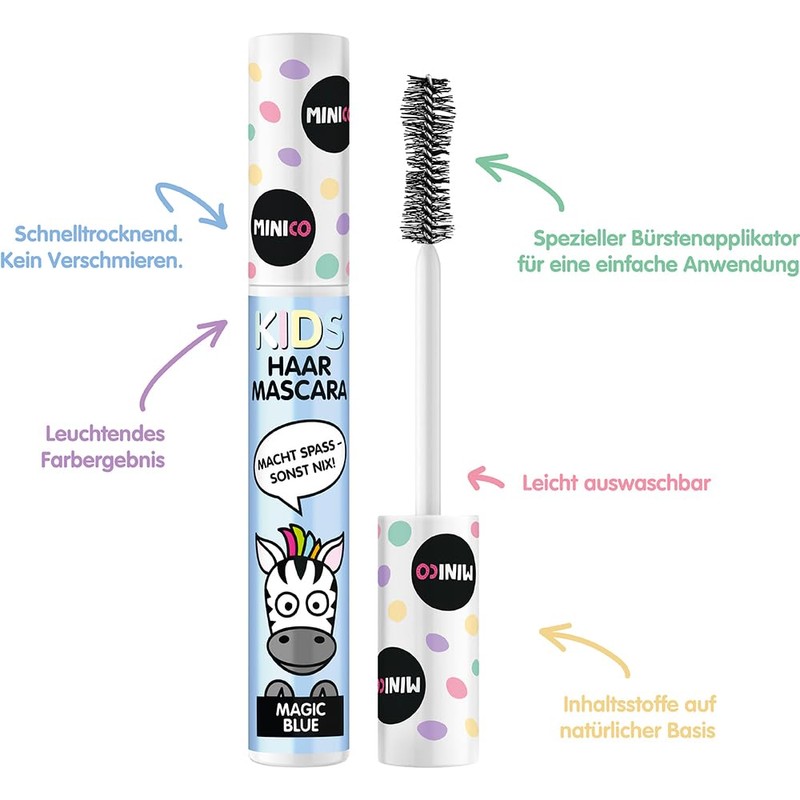 Children's Hair Mascara, Washable Hair Chalk, Colourful Hair Colour, Blue