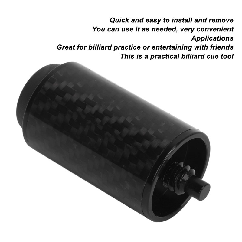 Pool Cue Extension Carbon Fiber Tube Professional Billiard Cue Extender
