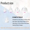 MiniFit bass Double Vent Domes for Oticon Hearing Aids, 6mm,