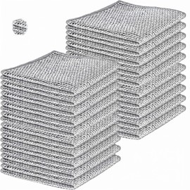 Trapos de Limpieza de Alambre Multiusos para cocina,20PCS Toalla microfibra,Fibras para trastes Para Lavar Platos En Seco Y Húmedo,Trapos de Alambre d