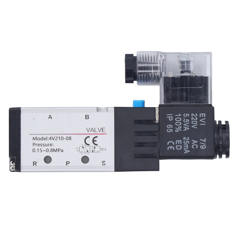 Pneumatic Solenoid Valve Electric Air Switch 2 Position 5 Way