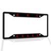 Fastasticdeals Metal Insert License Plate Frame Chinese Symbol for Dragon