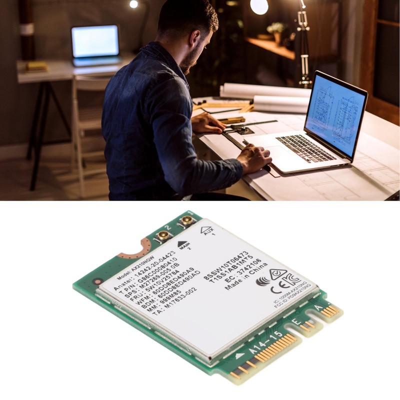 WiFi 6E Wireless Card 2.4G 5G 6G 5400Mbps NGFF M2