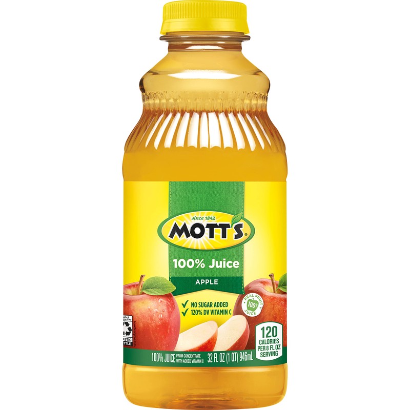 Mott's 100% Original Apple Juice, 32 fl oz bottle