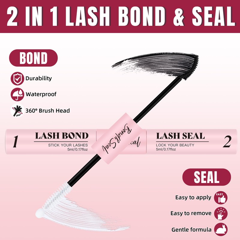 Mayhug Lash Extension Set, 80D Eyelash Extensions Set, 9-16 mm,