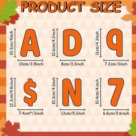 266 Pcs Letters Combo Pack Set Bulletin Board Letters Fall Thanksgiving Orange Letters and Number Accents for Bulletin Board Display Home School Classroom Decor