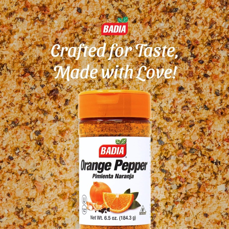 Badia Orange Pepper Seasoning, 6.5 oz - Pepper, Garlic &
