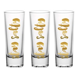 Creative Brands Slant Collections - Set of 3 Shot Glasses, 2-Ounce, Stay Salty