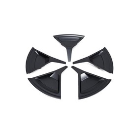 Aero Spoke Wheel Insert Covers for Five Spoke Rivian R1T / R1S 20" All-Terrain Wheels with Storage Bag (Satin Black)