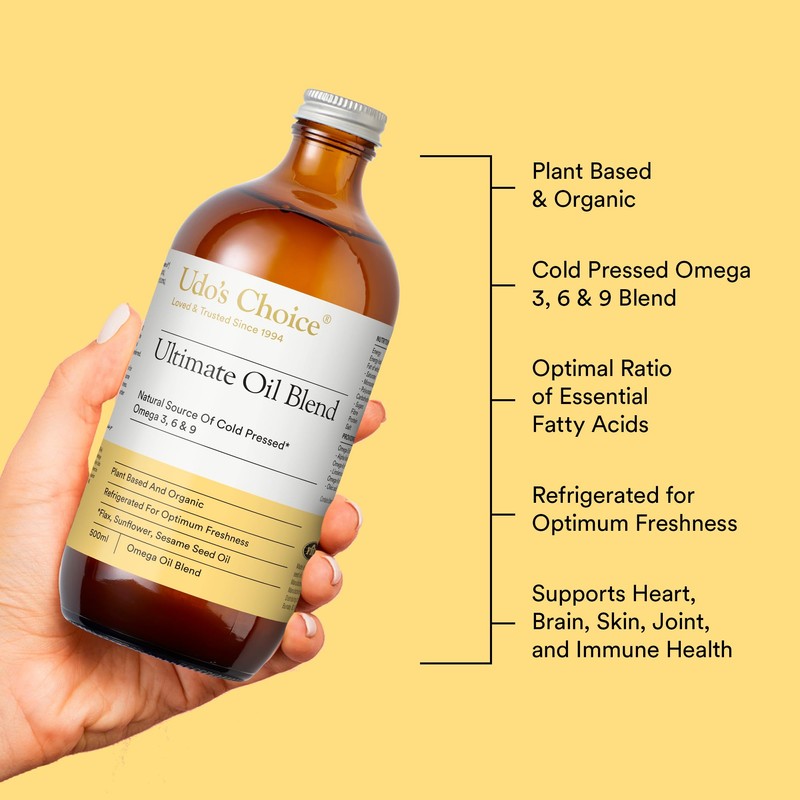 Udo's Choice Premium Natural Source of Vegan Omega 3, 6