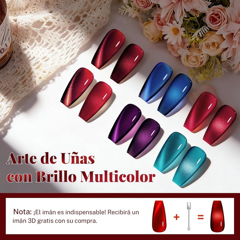 CHERIMOYA Kit de 6 Esmaltes de Uñas en Gel Ojo