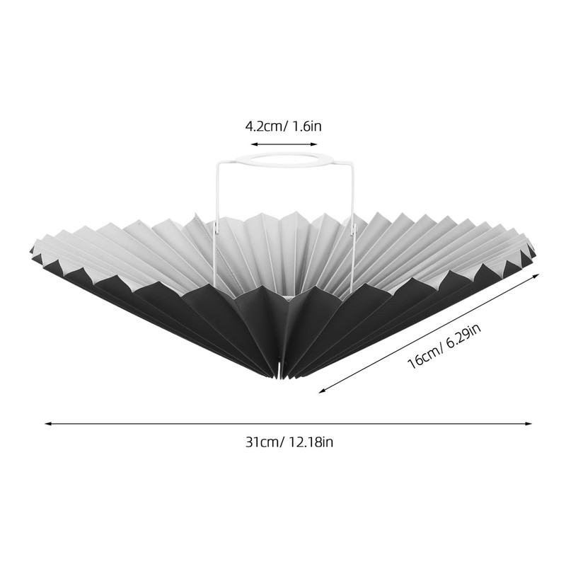 Hemobllo Table Lamp Shade - Pleated Umbrella Shape Fabric Lamp