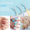 TEOYALL TEOYALL Nail Art Brushes, Nail Design Painting Brushes Builder