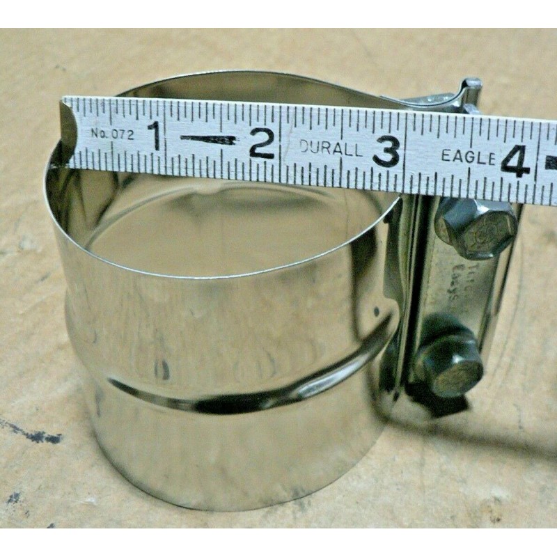 TORCA 3" Lap Joint Exhaust Band Clamp For Muffler Sleeve