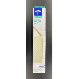 Medline Non Slip Anti Microbial Rubber Bathtub Bathroom Mat 13.4" x 29" - NEW