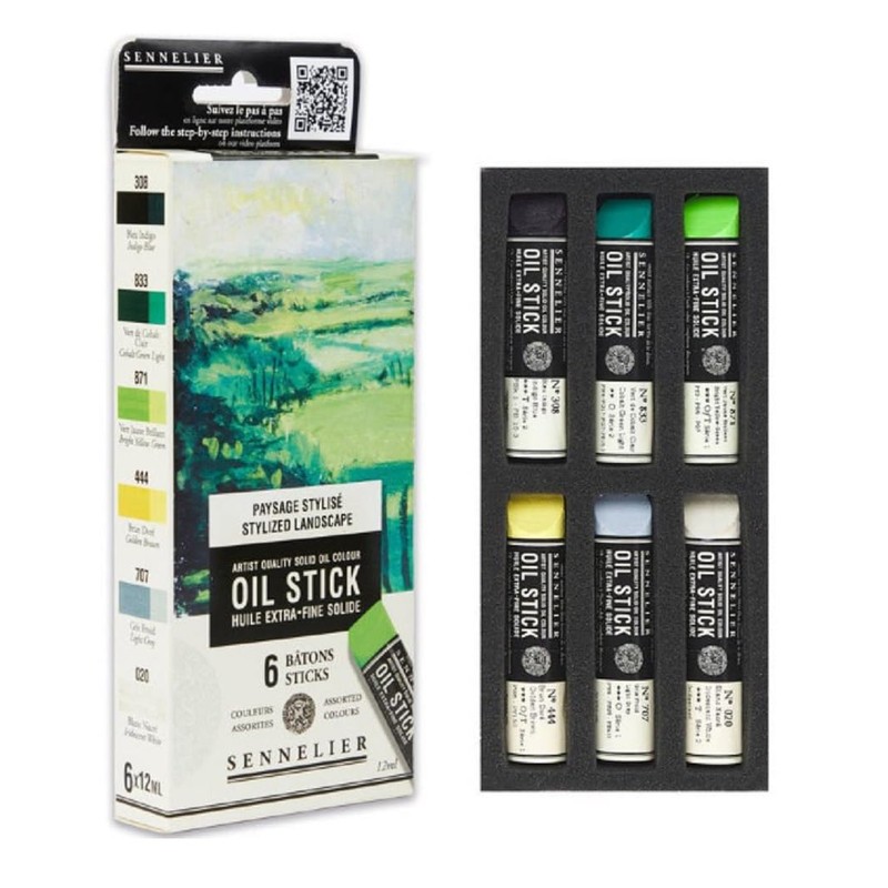 Sennelier Oil Sticks Mini Sticks Landscape and Stumps - Pack