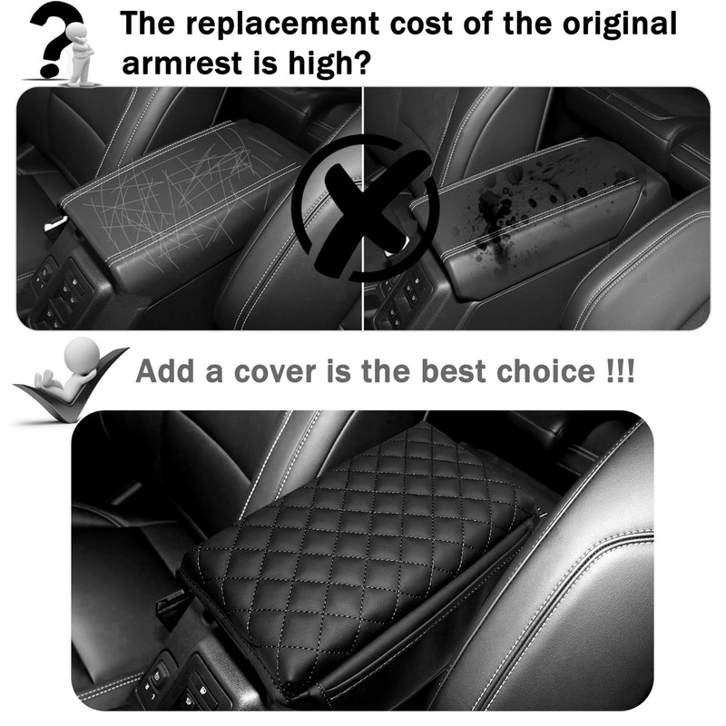 SENSHINE 1.2in Thickness Center Console Cover for Ford Bronco Accessories