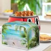 Wanzuoeng Starfish Beach Print Bread Maker Cover, Coconut Tree Print