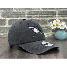 Horpe Shark Hat, Ocean Animal Gifts for Sea Lovers, Adjustable Dad Hat for Man Woman, Embroidered Baseball Cap for Fishing
