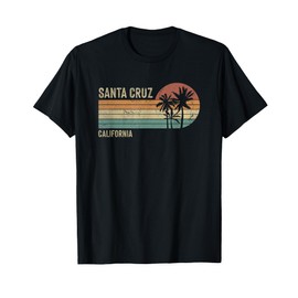 Santa Cruz California Sunset 70s 80s Vintage T-Shirt