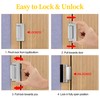 Door Lock Reinforcement Aluminium Alloy Child Safe Safety Door Lock