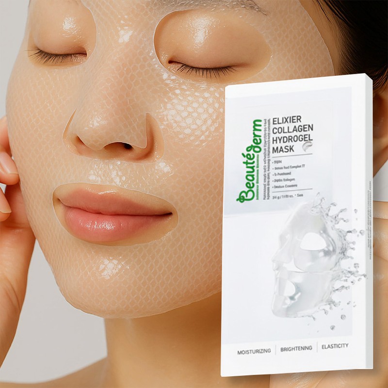 BEAUTEDERM PDRN Cica Exosome Panthenol Collagen Exotocin Hydrogel Elisir Mask